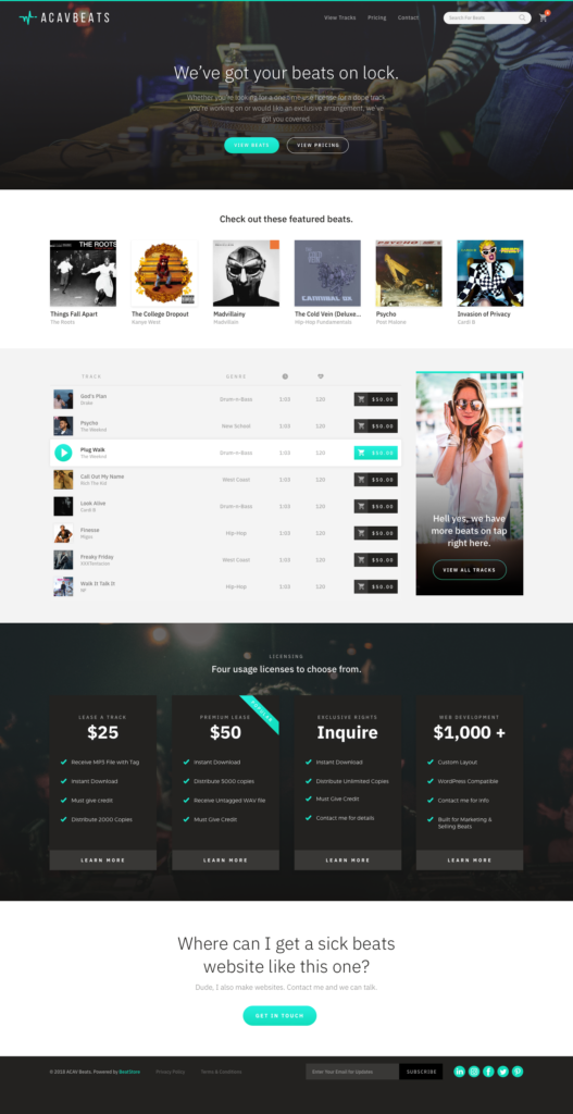 UI Theme - BeatStore